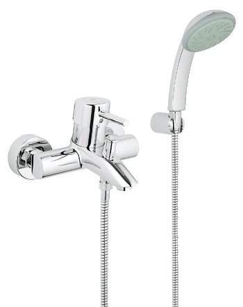 Смеситель однорычажный для ванны с душем Grohe коллекция Concetto хром 32212000