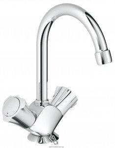 Смеситель для раковины двухвентильный Grohe коллекция Costa L хром 21337001