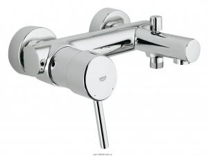 Смеситель однорычажный для ванны с коротким изливом Grohe коллекция Concetto хром 32211001