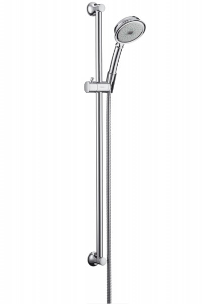 Душевой гарнитур со штангой Hansgrohe коллекция Croma 100 Classic хром 27768000
