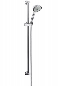 Душевой гарнитур со штангой Hansgrohe коллекция Croma 100 Classic хром 27768000