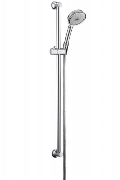 Душевой гарнитур со штангой Hansgrohe коллекция Croma 100 Classic хром 27768000