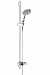 Душевой гарнитур со штангой Hansgrohe коллекция Raindance S 150 AIR с мыльницей хром 27898000