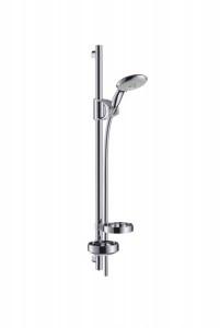 Душевой гарнитур со штангой Hansgrohe коллекция Raindance E 100 AIR с мыльницей хром 27883000