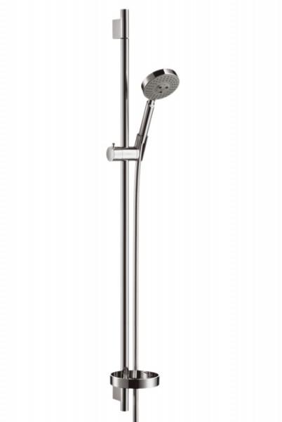Душевой гарнитур со штангой Hansgrohe коллекция Raindance S 100 AIR с мыльницей хром 27880000