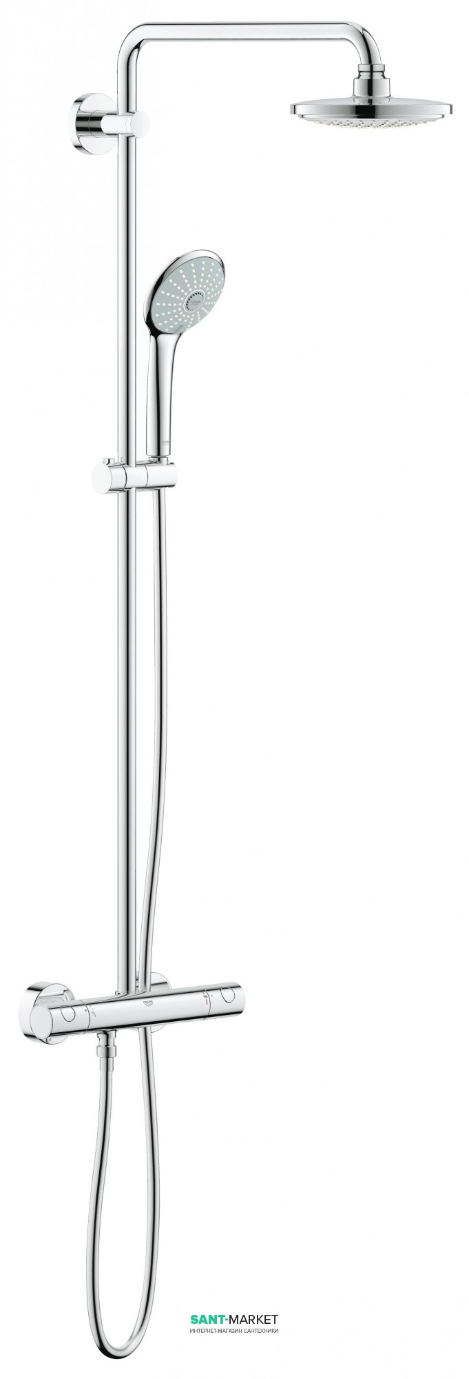 Душевая система GROHE Euphoria Cosmopolitan 180 для настенного монтажа 27296001