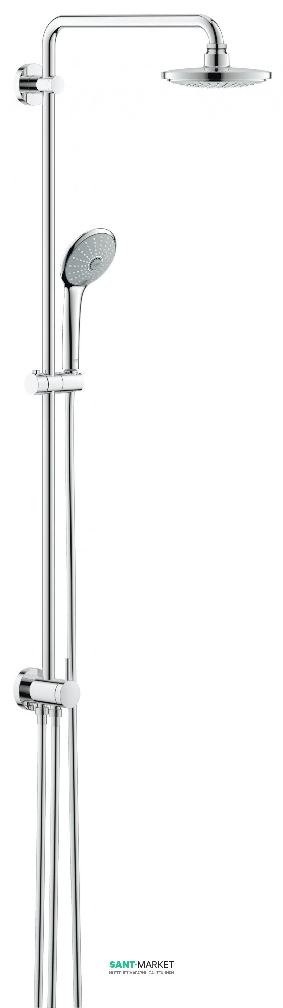 GROHE Euphoria Душевая система с переключателем для настенного монтажа 27421001