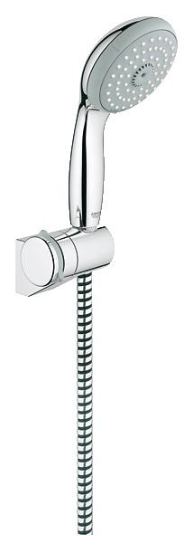 Душевой гарнитур с настенным держателем Grohe коллекция Tempesta Classic хром 28473001
