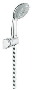 Душовий гарнітур з настінним тримачем Grohe колекція Tempesta Classic хром 28473001