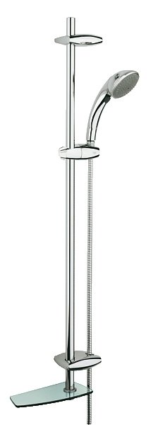 Душовий гарнітур зі штангою з мильницею Grohe колекція Movario з мильницею хром 28575000