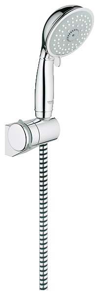 Душовий гарнітур з настінним тримачем Grohe колекція Tempesta Rustic хром 27805000