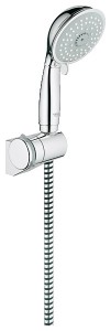 Душевой гарнитур с настенным держателем  Grohe коллекция Tempesta Rustic хром 27805000
