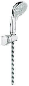 Душевой гарнитур с настенным держателем  Grohe коллекция Tempesta Rustic хром 27805000