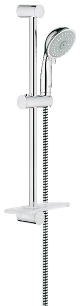 Душевой гарнитур со штангой Grohe коллекция Tempesta Rustic с мыльницей хром 27609000