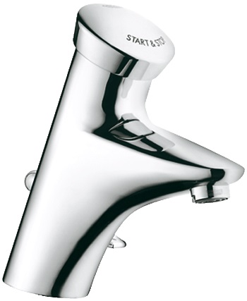 Смеситель для раковины порционный с донным клапаном Grohe Eurodisc хром 36251000