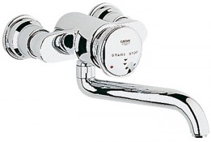 Смеситель для раковины порционный настенный Grohe Contromix Public хром 36113000