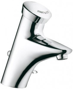 Смеситель для раковины порционный с донным клапаном Grohe Eurodisc хром 36251000