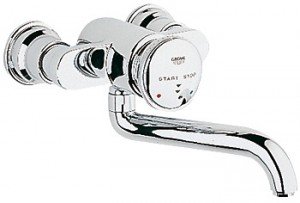 Смеситель для раковины порционный настенный Grohe Contromix Public хром 36113000