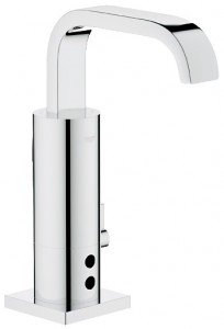 Смеситель для раковины электронный сенсорный с донным клапаном Grohe Allure E хром 36234000