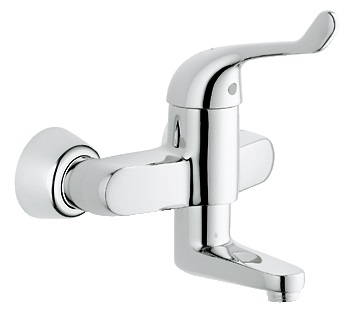 Змішувач для раковини одноважеля настінний Grohe колекція Euroeco Special хром 32791000