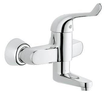 Смеситель для раковины однорычажный настенный Grohe коллекция Euroeco Special хром 32791000