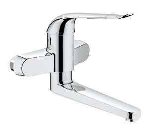 Смеситель для раковины однорычажный настенный Grohe коллекция Euroeco Special хром 32772000