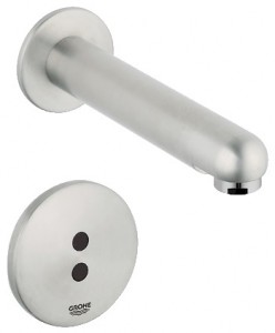 Змішувач для раковини електронний сенсорний настінний Grohe Europlus E суперсталь 36042SD0