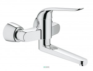 Змішувач для раковини одноважеля настінний Grohe колекція Euroeco Special хром 32774000