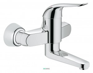 Змішувач для раковини одноважеля настінний Grohe колекція Euroeco Special хром 32767000