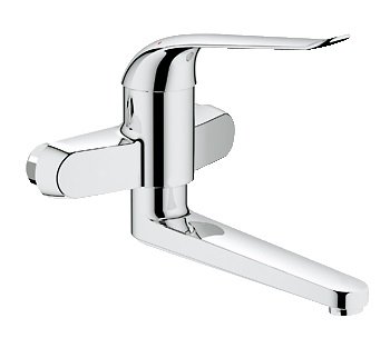 Змішувач для раковини одноважеля настінний Grohe колекція Euroeco Special хром 32772000