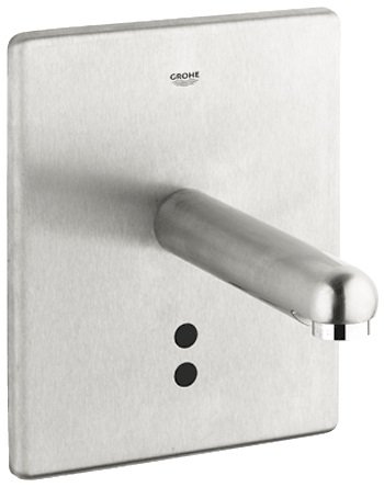 Змішувач для раковини електронний сенсорний настінний Grohe Europlus E суперсталь 36243SD0