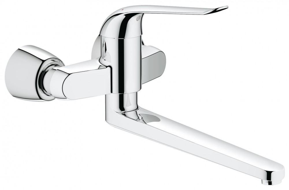 Змішувач для раковини одноважеля настінний Grohe колекція Euroeco Special хром 32775000