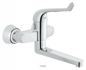 Змішувач для раковини одноважеля настінний Grohe колекція Euroeco Special хром 32793000