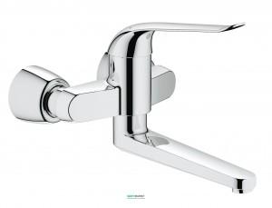 Смеситель для раковины однорычажный настенный Grohe коллекция Euroeco Special хром 32774000