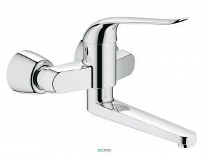 Змішувач для раковини одноважеля настінний Grohe колекція Euroeco Special хром 32774000