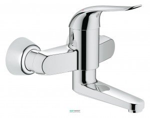 Змішувач для раковини одноважеля настінний Grohe колекція Euroeco Special хром 32767000
