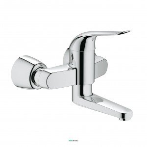 Змішувач для раковини одноважеля настінний Grohe колекція Euroeco Special хром 32771000
