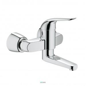 Смеситель для раковины однорычажный настенный Grohe коллекция Euroeco Special хром 32771000