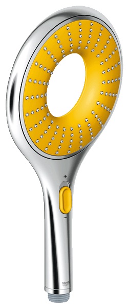 Душевая лейка Grohe коллекция Rainshower Icon хром/желтый 27446000