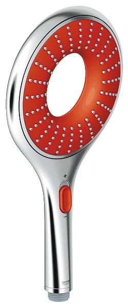 Душова лійка Grohe колекція Rainshower Icon хром / червоний 27443000
