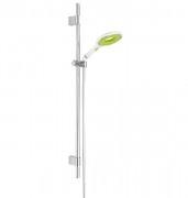 Душевой гарнитур со штангой Grohe коллекция Rainshower Icon белый/зеленый 27277LS1