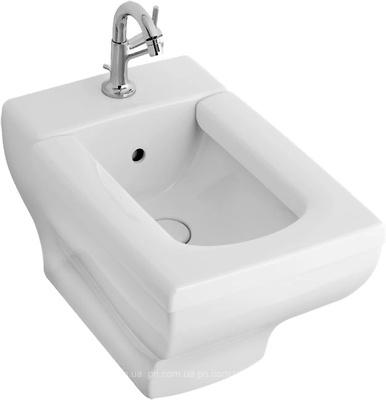 Біде підвісне Villeroy & Boch колекція La Belle 59х39х42 з переливом 542700R2