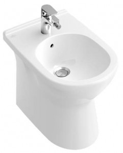 Біде підлогове Villeroy & Boch колекція O.Novo 57х36х40 з переливом 54610001