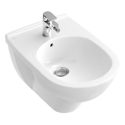Біде підвісне Villeroy & Boch колекція O.Novo 56х36х40 з переливом 54600001