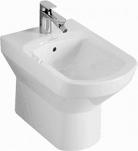 Биде напольное Villeroy&Boch коллекция Subway 57х37х40 с переливом 741000R1