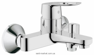 Смеситель однорычажный для ванны с коротким изливом Grohe коллекция BauLoop хром 32815000