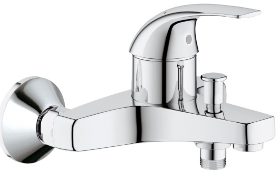 Змішувач одинважільний для ванни з коротким виливом Grohe колекція BauCurve хром 32806000