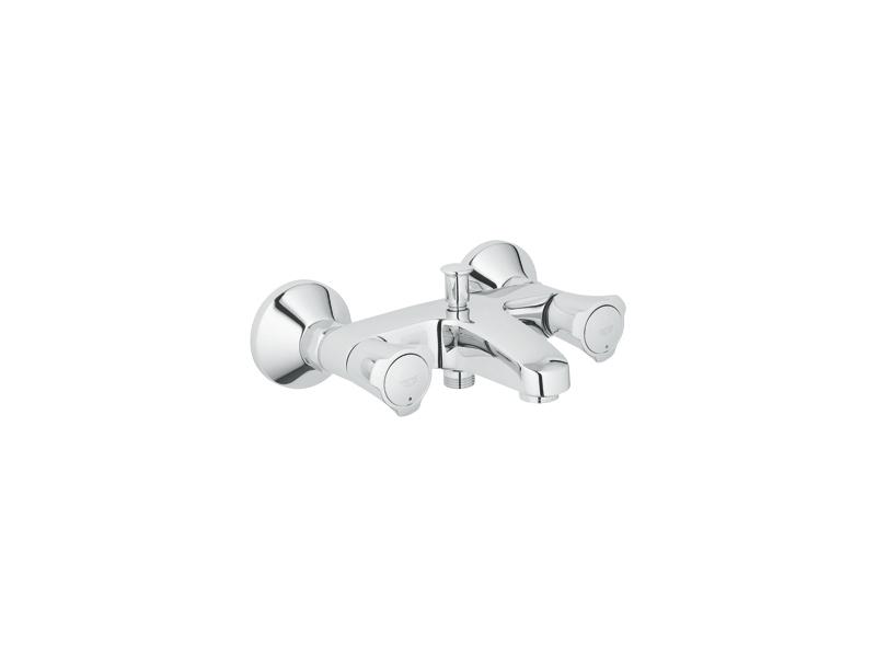 Смеситель двухвентильный для ванны с коротким изливом Grohe коллекция Costa L хром 25450000
