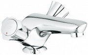 Смеситель для раковины двухвентильный с донным клапаном Grohe коллекция Costa хром 21390000
