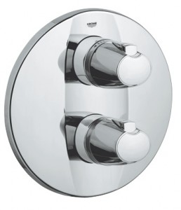 Смеситель для душа встраиваемый с термостатом Grohe коллекция Grohtherm 3000 хром 19255000